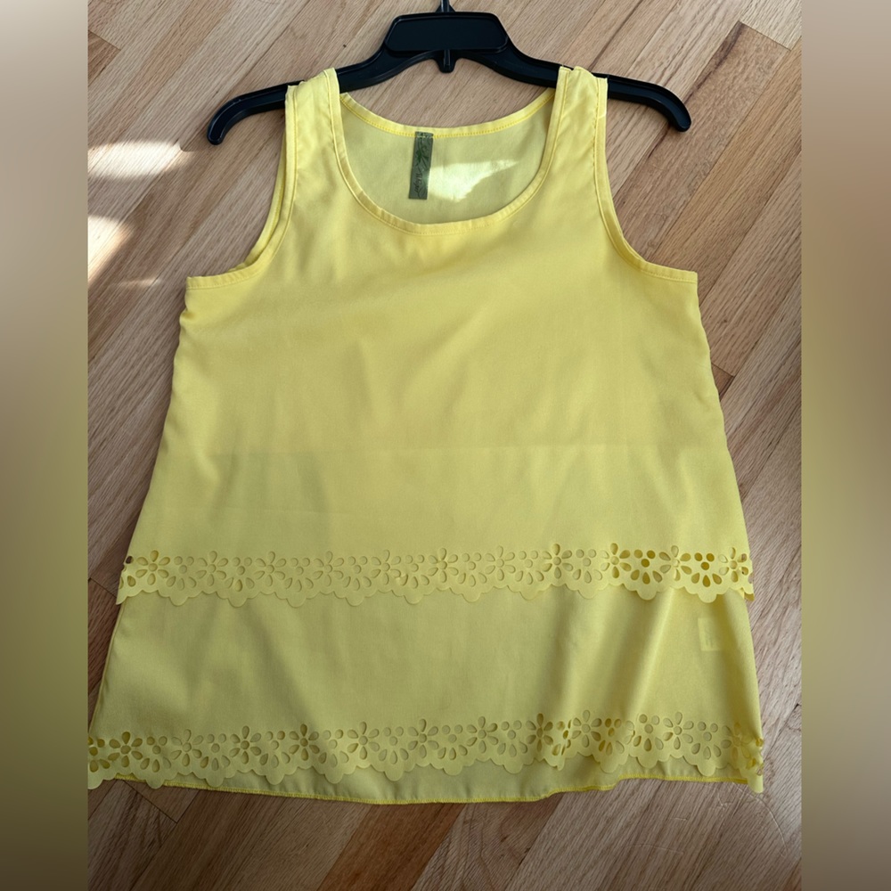 Yellow Blouse Tank Top